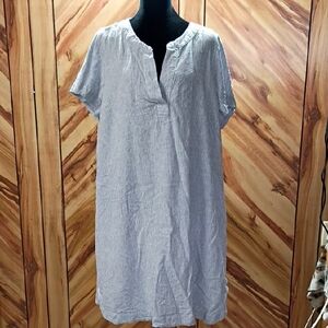 Tahari Stripes Above Knee Plus Size Mini Dress Size 2X